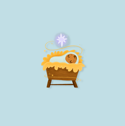 Advent Baby Jesus Sticker