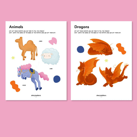 Animal Puppet Pack - digital download