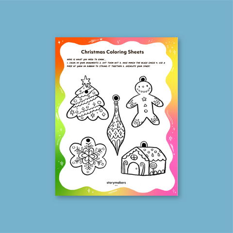 Christmas Coloring Sheets - digital download