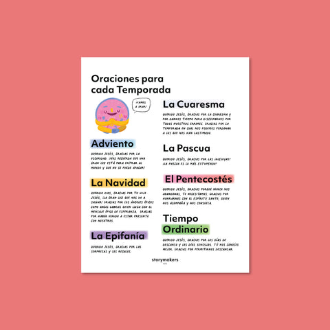 Liturgical Calendar (Spanish Edition) - digital download